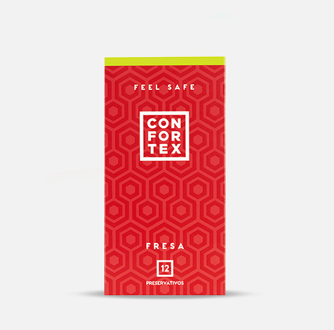 caja 12 condones fresa